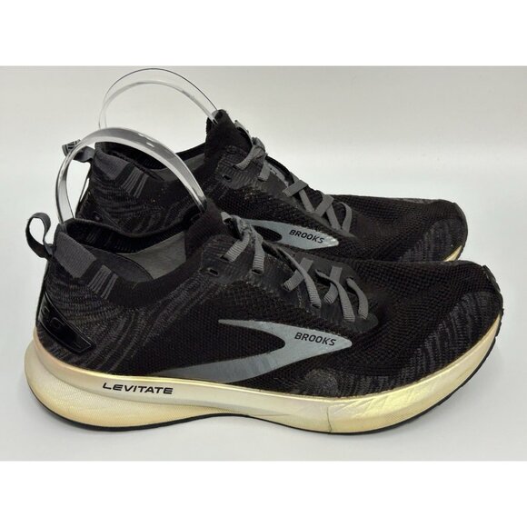 Brooks Levitate 4 Shoes Womens 8 Black Running Athletic Gym Sneakers Trainer - Picture 1 of 8
